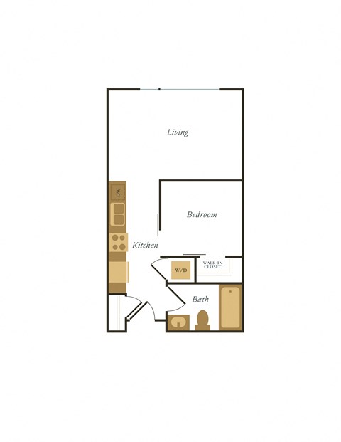 bedroom floor plan at the falls apartments in raleigh nc